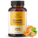 HERBAMAMA Turmeric ve Boswellia Extract Capsules - 2100 mg Boswellia Serrata & Turmeric Kompleks Black Pepper Extract - Vegan, Non-GMO,% 95 Curcuminoids Antioksi Supplement, 100 Caps