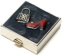 9311 Square Small Pill Box Organizer Black Red Gold Women Travel Pill Case Purse Pocket Konteyner Günlük Portatif Tıp Vitamini Kutu İlaçları Tamam Mini Depolama