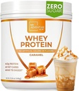 Whey Isolate Protein Tozu - Kadınlar için Low Carb protein Toz - Kas Büyümesi için Stevia Whey Isolate proteini - Doğal Temiz Protein Tozu (Caramel, 15 Hizmet)