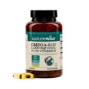 NatureWise Extra-Strength Omega 3 Fish Oil Supplement - hizmet başına 1000 mg - 600 EPA & 400 DHA ve Vitamin E - Heart & Brain Health - Lemon Flavor, GMO-Free - 60 Softgels[1-Month Supply]