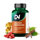 4-in-1 Golden Berberine Supplement with Ceylon Cinnamon Bitter Melon Ginkgo, Boosts Immunity, Gut & Heart Health,60 Capsules for Metabolism Support, Made in USA