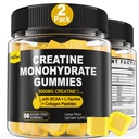 Erkekler ve Kadınlar için Kreatif Monohidratlar - BCAA, Collagen,, L-Taurine, Vitamin B12, D3, Chewables Tinatine Monohidrat 5g Per Service, Natural Lemon Flavor, Sugar Free, 2 Pack
