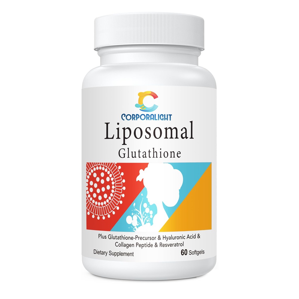 Liposomal Glutathione Softgels, Geliştirilmiş Abhidrasyon - Liposomal Teslimat, Active Form L-Glutathione, Cellular, Immune Function & Liver Detox, Rich in Antioxy Formula, Gluten Free, 60 Softgels