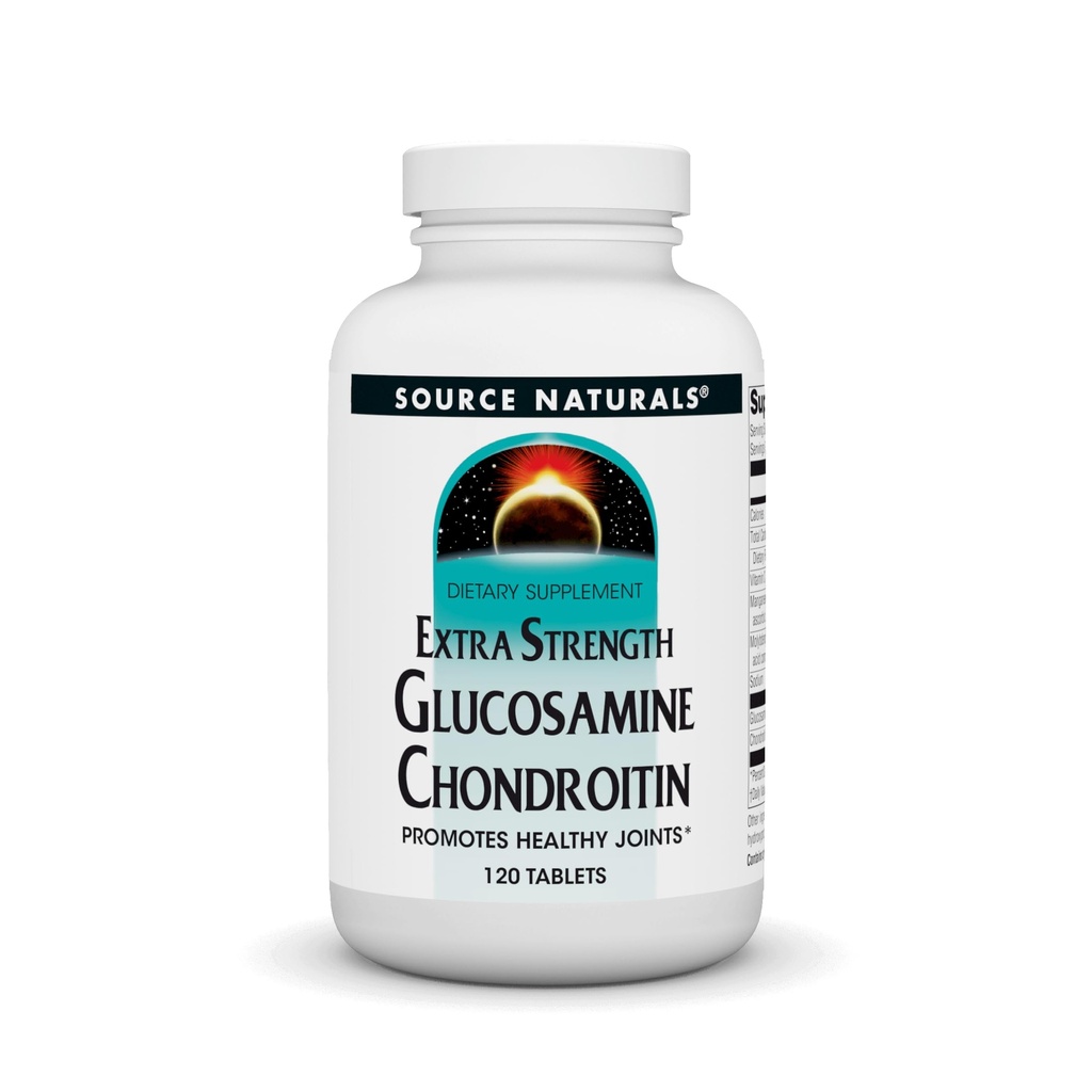 Source Naturals Extra Strength Glucosamine Chondroitin,Promotes Sağlıklı Anonim* - 120 Tablet
