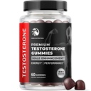 Kas Büyümesi için Erkekler için testosteron Supplement, Stamina & Performans | Erkekler için testosteron ATM Muscle Builder | Test Boost Max with Tongat Ali | Test ATM & Erkek Gelişi | 60 Gummies