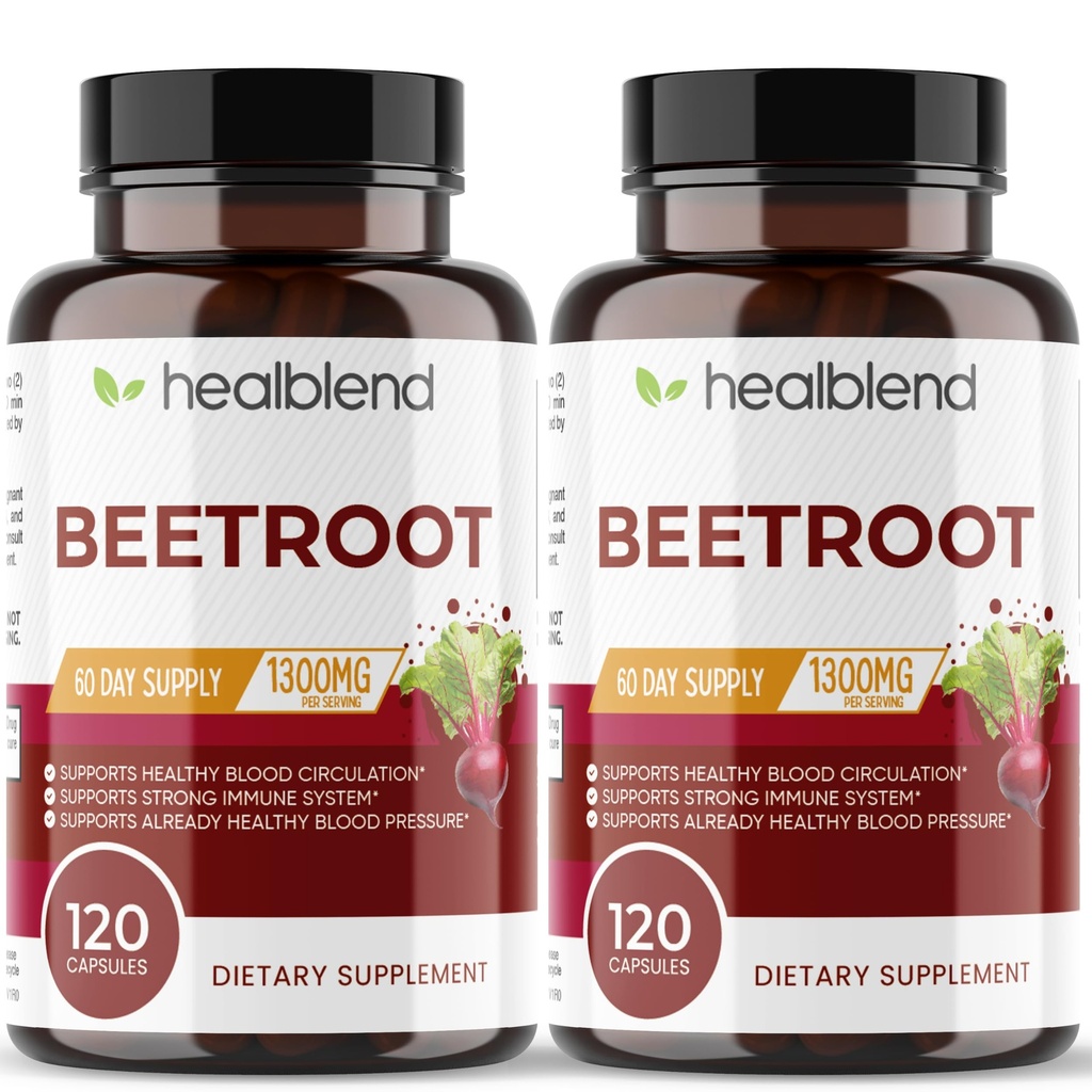 Gecikme Organik Nitrik Oksit Arıt Root Capsules 1300 mg - Destek Immune System, Nitrik Çimento ATM - 120 2 Pack)