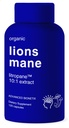 Organik Lions Mane Supplement 120 Capsules. Beyin Destek Nootropic Immune System Support Mushroom Supplement. 10X Ekstraksiyon 18,000 mg'a benzer, Contains Patent Pending LitropaneTM