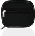 Serfeymi Weekly Travel Pill Organizer Pill Case for Purse with Reforce 7 Day Pill Box, Fashionable Travel Medicine Organizer Pill Konteyner for Medicine, Vitamin, Supplement - Black 01
