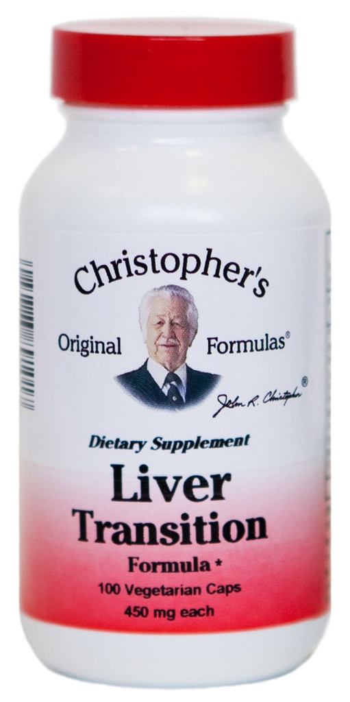 Christopher's Original Formulas Liver Transition Formula – Gentle Herbal Liver Cleanse, 450 mg, 100 Vegetarian Capsules