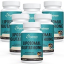 2400 MG Liposomal Glutathione Softgels, Max Aborpsiyon, Active Form L-Glutathione Azaltıd (GSH), Hyaluronic Acid, Resveratrol, Master Antioksis for Detox, Brain, Immune System, 360 Softgels