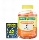 Spring Valley Ekstra Güçlü Vitamin C, 500 mg Vejetaryen Gummies, 120 Kont + Daha İyi Rehber Vitaminleri Tamamlanan Kitap Ücretsiz Benot BE Sold Ayrıly
