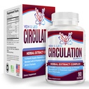Vein & Leg Circulation Supplement (All-in-1) Sağlık Desteği 8 Aktif Malzemeler | Kan Circulation Formula | Leg & Vein Supplements | 1-Month Supply | 90 Capsules
