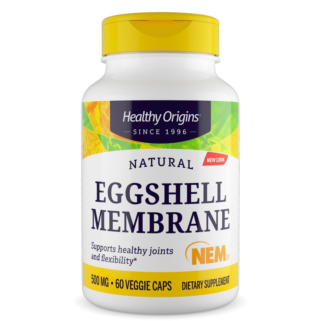 Sağlıklı Origins Eggshell Membran 500 mg (NEM, Non-GMO, Gluten Free, Ortak Destek), 60 Veggie Caps