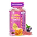 Squiggles Sniffleges Elderberry Gummies with Bee Propolis & Echinacea, Kids Immune ATM, Propolis Gummies for Health, Toddler Vitamins for Immune Support, Tasty Chewy Gummy (100 Count)