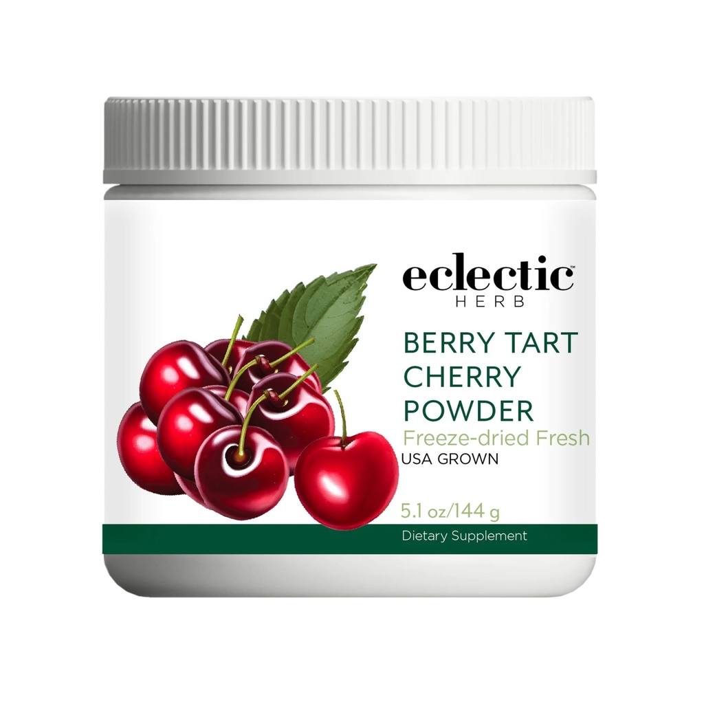 Eclectic Herb - Berry Tart Cherry Toz | Ortak Destek Tamam | Superfood Vitamin & Mineral Supplement | Freeze pet, Vegan, Non-GMO, Gluten-Free (5.1 oz | 144 g)