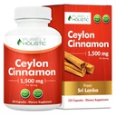 Safly Holistic Ceylon Cinnamon Capsules 1500 mg, 225 Vegan Cinnamon Capsules, 75 Day Supply (% 25 Daha fazla Hizmet)