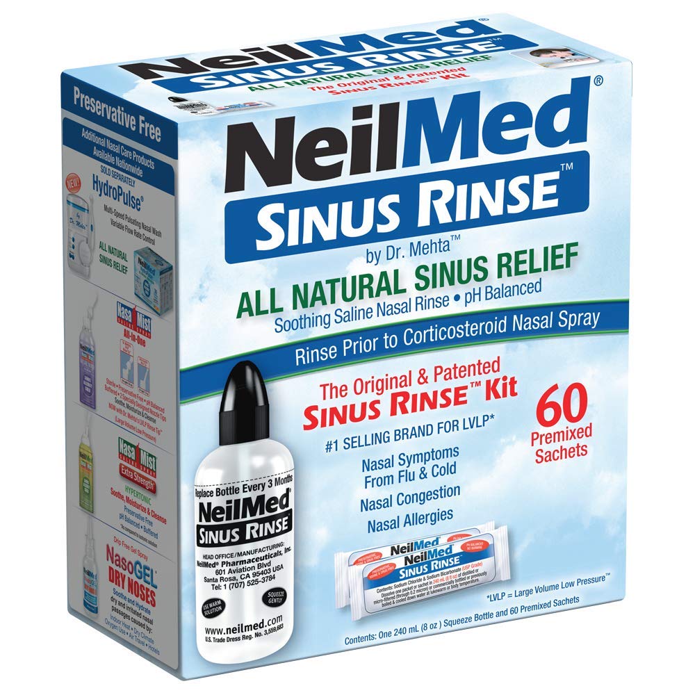NeilMed Sinus Rinse - Tamam bir Sinus Nasal Rinse Kit, 50 sayı (1.5 km) değişebilir