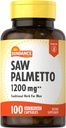 Sundance Vitaminleri Saw Palmetto 1200 mg - 100 Capsules, 2 Paket