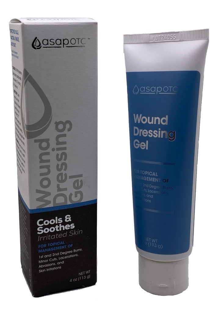 ASAP OTC Yarası Amerika Biyoteknoloji Laboratuvarları tarafından Gel Giyiyor | SilverSol Ag4O4 24 ppm Healing & Soothing Gel | 4 Oz