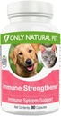 Sadece Doğal Pet Immune Sistem Köpekler için Güçlendirici Supplement - Sağlıklı Hücreleri, Digestive, & Liver Function - Multivitamin Beta-Glucan & Antioksi - 90 Capsules