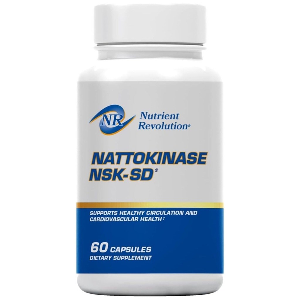 NSK-SD Nattokinase - Cardiovascular Destek - Yüksek Potency Nattokinase Supplement - Optimizes Circulation, Non-GMO, Vegetarian, JHFA & JNKA Tanıdı - 60 Ct