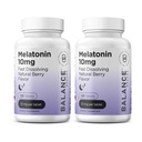 Dengeleyici Melatonin 10 mg Hızlı-Dissolve, 120 Tablet - Restful Nights için Doğal Uyku Yardımı, Rahatlama ve Tranqutitude için Ücretsiz Destek