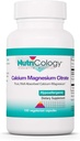 Nutricology Food Magnezyum Citrate Supplement - Bone Health, withuba Citrate, Pure, Well-Absorbed, Vegetarian Capsules - 100 Count