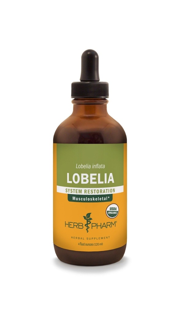 Herbm Pharm, Musculo iskelet Sistem Desteği için Organik Lobelia Sıvı Türlemeyi Onayladı - 4 Ounce