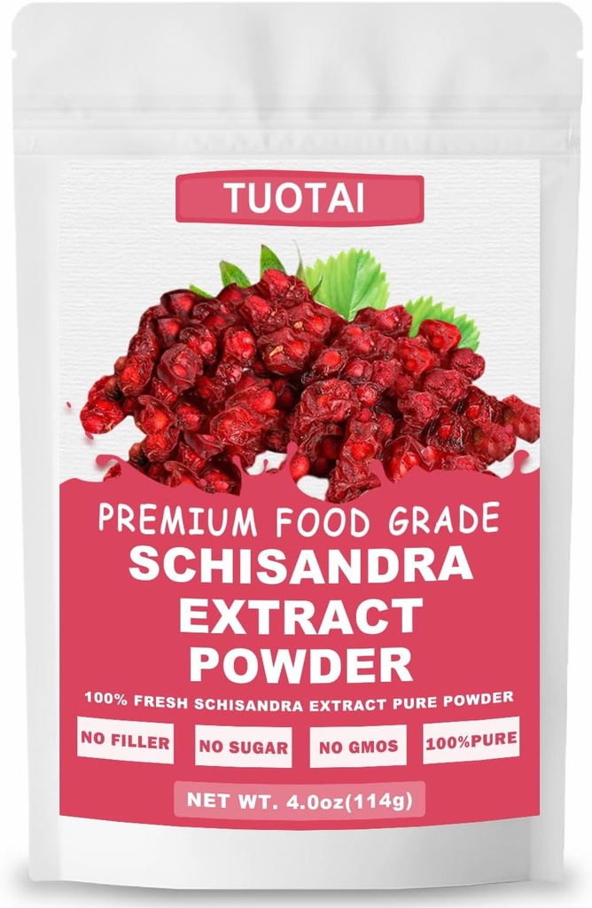 Premium Schisandra 10:1 Toz,% 100 Doğal Toz, No GMO, No Katkılar, Vegan