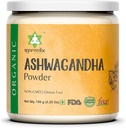 Organik Ashwagandha Kök Toz | 5.29oz Reusable Jar | Hindistan'dan% 100 Raw | Withania Somnifera - Ayurvedic Herbal Supplement Toz