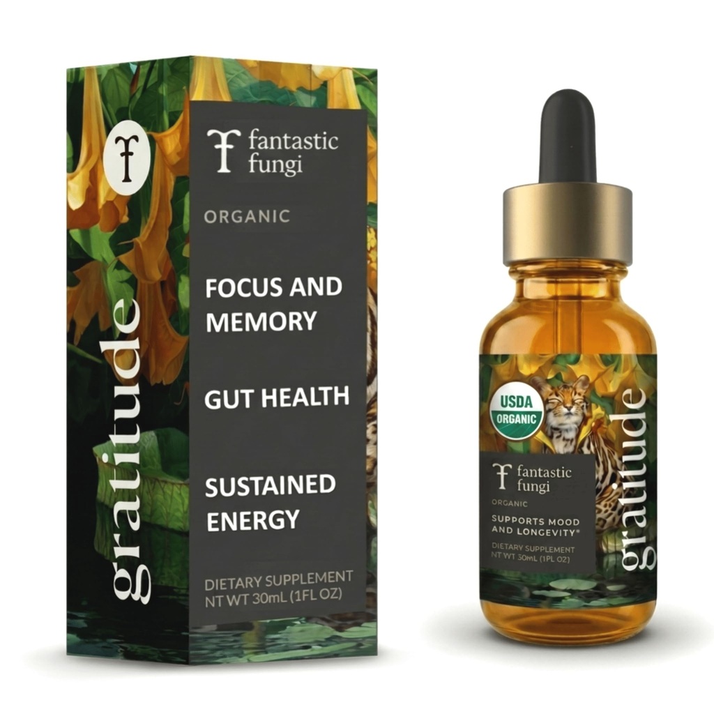 Fantastic Fungi Mushroom Extract - 8-in-1 Organik Kompleks Mushroom Supplement with Cordyceps, Reishi, Lion's Mane, Chaga, Türkiye Tail, Shiitake, Mai ve Tremella - Adaptogen Liquid Tincture, 1 fl oz