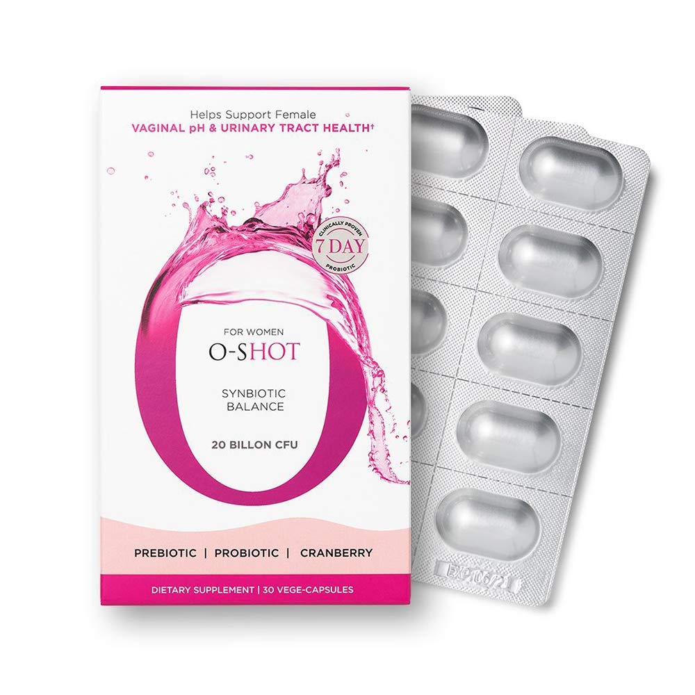 O-Shot (r Vegan Vaginal Probiyotik + Kadınlar için prebiyotik, Cranberry Extract, Chicory Root, Vaginal pH, Urinary Tract, Digestion, Bloating, Non Dairy, Non GMO, Gluten Free, 30 Vege-Capsules Root, Vaginal pH, Urinary Tract, Digestion, Bloating, Non Dairy, Non GMO, Gluten Free, 30 Vege-Capsules