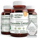 Kemik Gücü için Doğal Nutra Chewable Food Supplement, Kas Sağlığını Teşvik Ediyor, Gelişmiş Diş Sağlığına Yardımcı Ediyor, Nerve Health ve Cardiovascular Health, Bone Strength, 120 Tabletleri Geliştiriyor