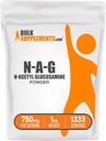 BulkSupplements.com N-Acetyl Glucosamine Powder - NAG Powder, Glucosamine 750mg, Nutritional Supplement - Gluten Free, 750mg of per Serving, 1kg (2.2 lbs) (Pack of 1)