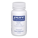 Pure Encapsulations NAC 600 mg - N-Acetyl Cysteine NAC Supplement for Lung Health & Immune Support, Liver Support & Antioksis* - Freeform N-Acetyl-L-Cysteine - 30 Capsules