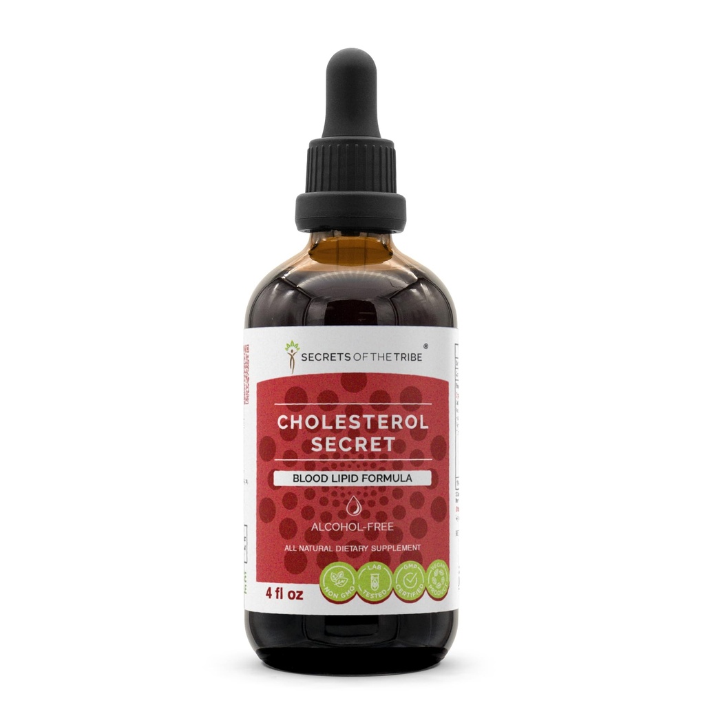 Kabilenin Sırları - Cholesterol Secret, Blood Lipid Formula, Herbal Supplement Mix Drops Alkol Özgür Sıvı Ekstraksiyon 4 fl oz