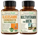 Vegan Glucosamine Chondroitin MSM Ortak Destek Tamam & Erkekler için Çokvitamin