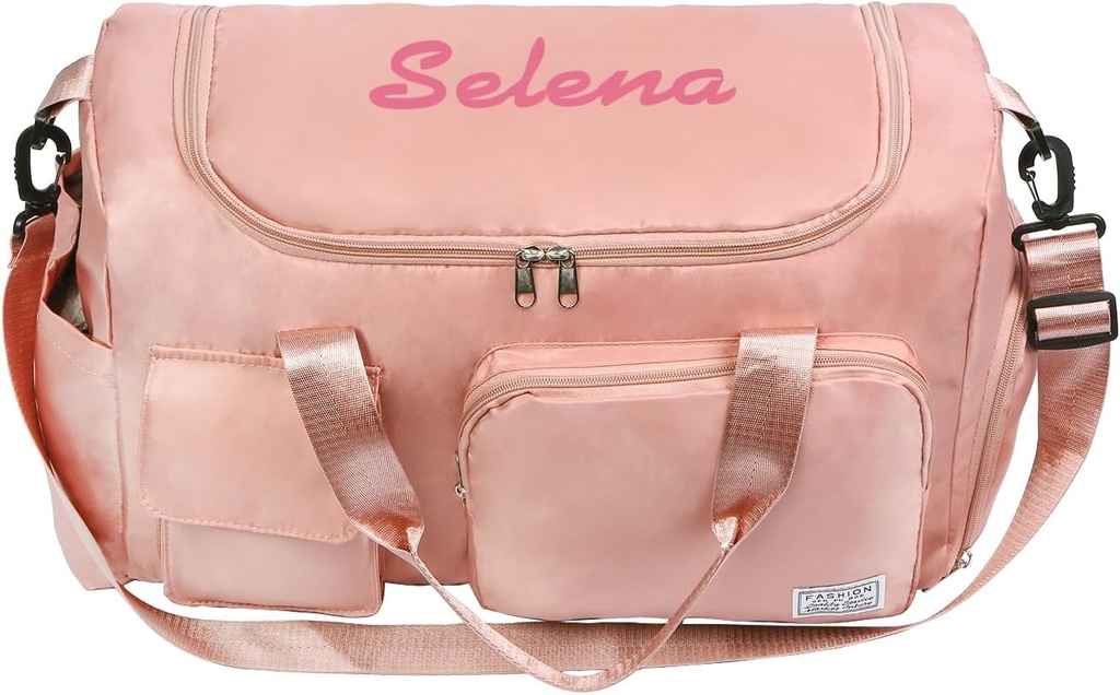 Kadınlar için Kişiselleştirilmiş Seyahat Duffle Bag: Sular Omuzlu makyaj, Traveler Lover için Hediye