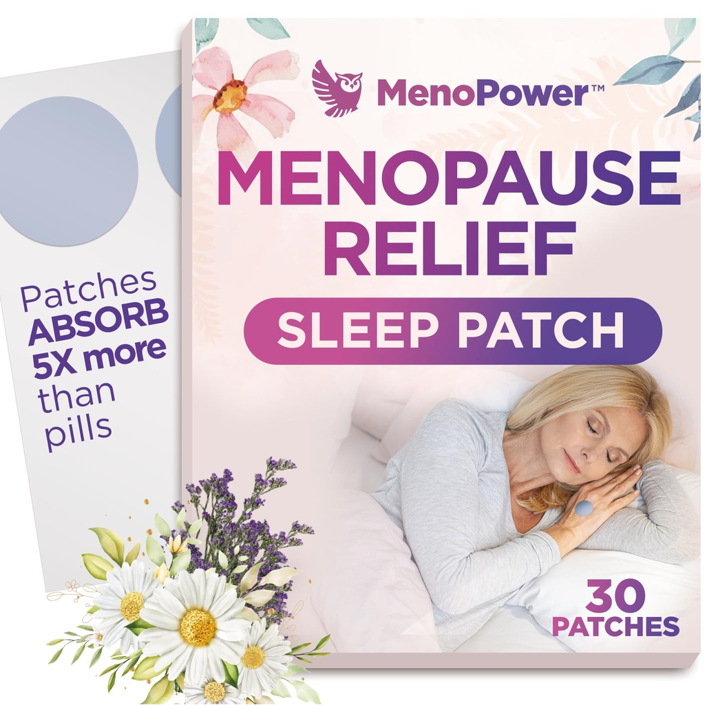 Soğutma Comfort Sleep Patches for Women - Menopause Relief for Better Sleep Aid - Sleep Supplement for Relaxation & Extra Strength - Support Hot Flashes, Quality Sleep & Reduce Fatigue - 30 Patches