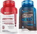 Erkekler için testosteron Alert Pills - Enlargement Supplement Arts, Enerji Güçlü & Stamina Gelişen Membran Pill | Apple Cider Vinegar Capsules Plus Keto BHB | Fat Burner