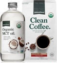 Doğal Kuvvet Organik Zemin Temiz Kahve + Organik MCT Petrol Paketi – 100% Saf Piramit MCTs & Moldova Ücretsiz Kahve – Non-GMO, Keto, Paleo, ve Vegan - 10 Oz Bag ve 16 Oz Glass Şişe Şişe Şişe Şişe