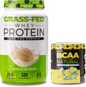 Nutrology Grass Fed Whey Protein Toz, Destekler Lean Muscle Recovery & Performans, Vanilla Dondurma Flavor (28 Hizmet) BCAA Natural, Lemonade Flavor (30 Hizmet)