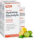 Rugby Sugar-Free Hydrating Electrolyte Toz Paketleri - 5 Vitamin ile Toz Paketi - Geliştirilmiş Hydration - Natural Lemon-Lime Flavor - 10 Stick Packs - 0.45 Oz Her (1 Pack)