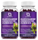 Glucosamine Chondroitin Gummies - 2 Pack, Ekstra Kuvvet 1500 mg Glucosamine ile MSM & Elderberry, Flexability Support, Best Cartilage & Immune Support Supplement for Men and Women - 120 count