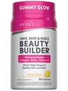 NeoCell Saç, Skin ve Nails Beauty Builder With Collagen, Biotin ve C vitamini, Antioksis, Gummy, Lemon, 60 Kont, 1 Şişe, Limon, 60 Kont, 1 Şişe
