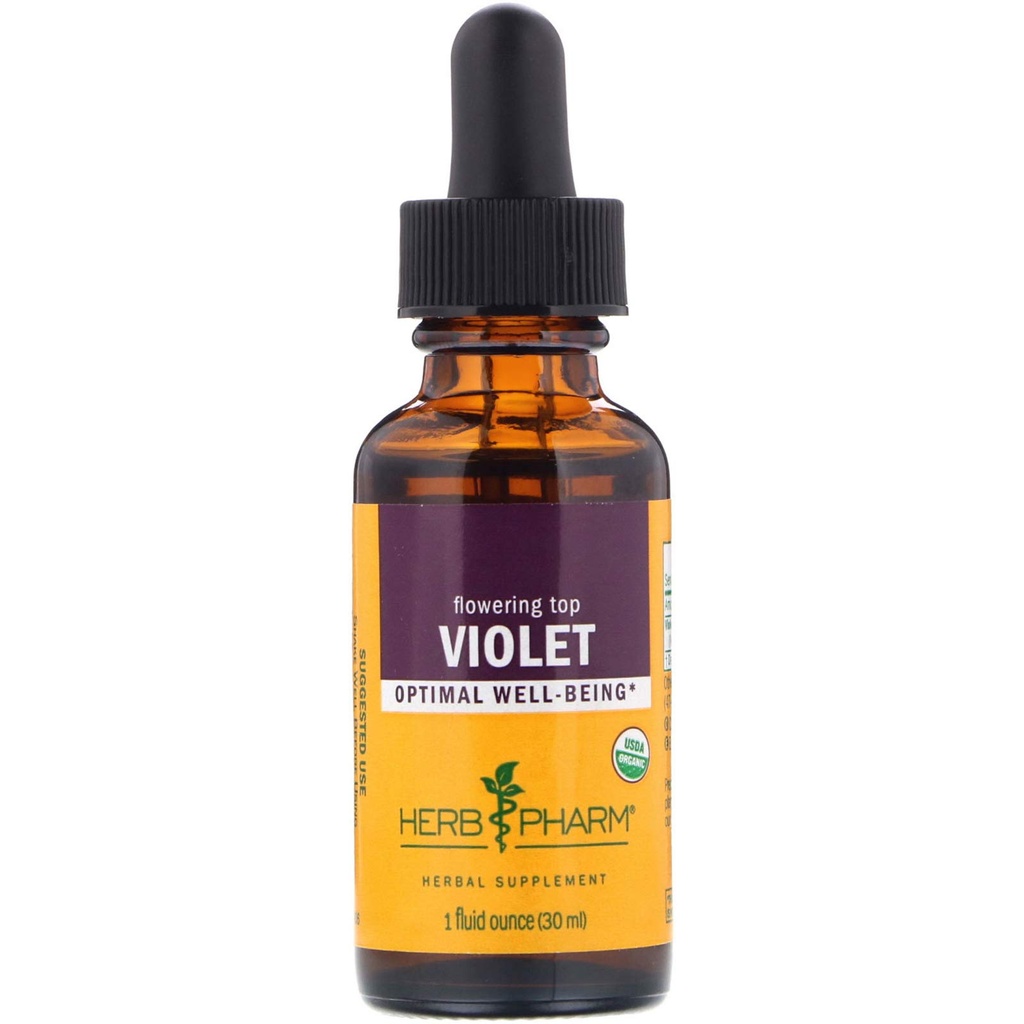 Herbm Phar sertifikalı Organik Violet Sıvısı, 1 Fl oz
