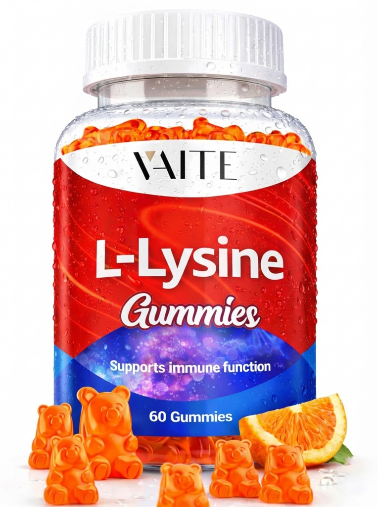 L-Lysine 1000 mg Gummies - Destekler Skin, Lip, Vegan, Gluten Free, Yetişkinler için Vitaminler Sağlık & Immune System, Chewables, Amino Acid Supplement & Kompleksi Supplements, Non-GMOMOB