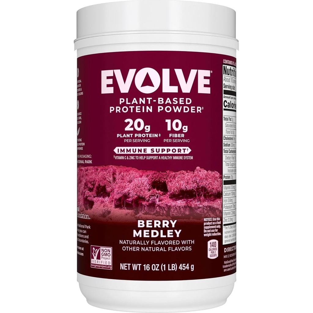 Protein Toz, Berry Medley, 20g Protein, 1 Pound