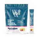 Voli Electrolytes Toz Paketleri | No eklenmiş Sugar Electrolyte Drink Mix for Hydration | Keto & Fasting Friendly, Natural Superfoods & Minerals | Strawberry Lemonade, 15Count