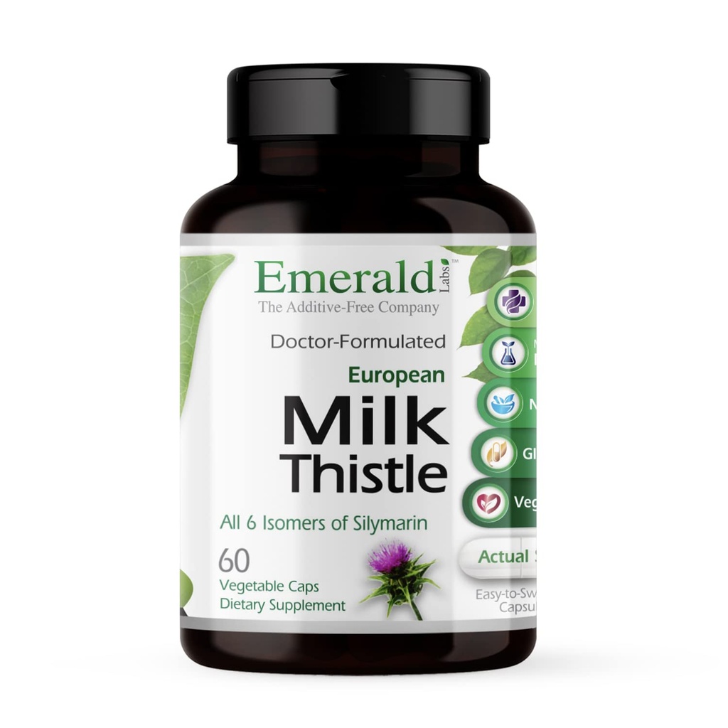 EMERALD LABS European Milk Butle - Organik Süt Butle Ekstraksiyon - Canlı Sağlık ve Doğal Enerjiyi Korumaya Yardımcı Olmak, Digestion & Beyin Sağlığı - 60 Sebze Kapsülleri (60 Günlük Supply)